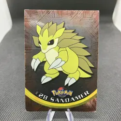 HOLO Sandamer #28 Topps Pokemon 1. TV ANIMATION Edition 1st Serie Nintendo 95-99 - Image 2