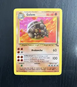 Golem 36/62 - Fossil, english Pokemon TCG - Image 1