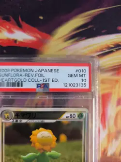 Pokemon Card Sunflora Sonnflora Reverse Holo Heartgold Hgss Japanese PSA 10 - Image 4