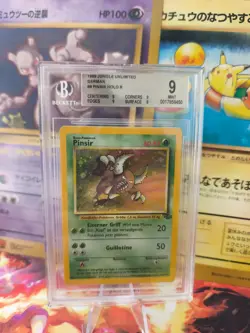 Pokemon Karte Card Pinsir Jungle Dschungel Holo 1999 Rare Beckett BGS 9 - Image 1