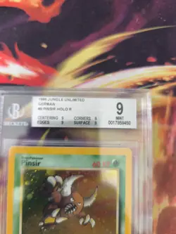 Pokemon Karte Card Pinsir Jungle Dschungel Holo 1999 Rare Beckett BGS 9 - Image 4