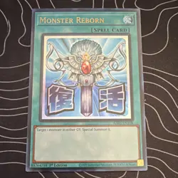 Yu-Gi-Oh! Konami Monster Reborn Ultra Rare Holo 1st Ed RA05-EN108 RA05 - Image 1