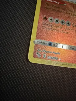 Pokemon TCG Radiant Charizard Holo Card Pokemon Go 011/078 - Image 2