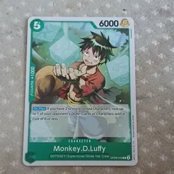 Bandai Monkey.D.Luffy OP09-036 One Piece CCG Character Card Power 6000 ODYSSEY - Image 1