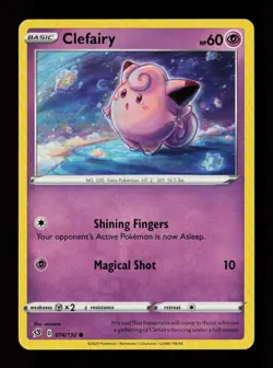 Clefairy 074/192 Common Rebel Clash Pokemon Cards - Image 1