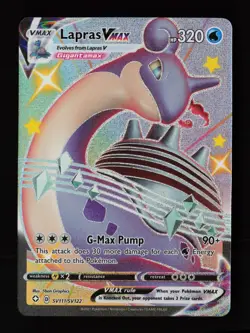 Lapras VMAX SV111/SV122 Holo VMAX Rare Shining Fates Shiny Vault Pokemon Cards - Image 1