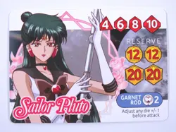 Promo Card ~ SAILOR PLUTO Sailor Moon Crystal Dice Challenge Dyskami - Image 1
