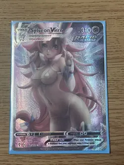 Pokemon Sylveon Vmax Human Anime Waifu Sexy Doujin ACG Custom Trainer Art card - Image 2