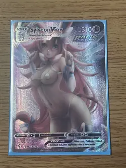 Pokemon Sylveon Vmax Human Anime Waifu Sexy Doujin ACG Custom Trainer Art card - Image 4
