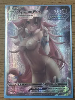 Pokemon Sylveon Vmax Human Anime Waifu Sexy Doujin ACG Custom Trainer Art card - Image 5