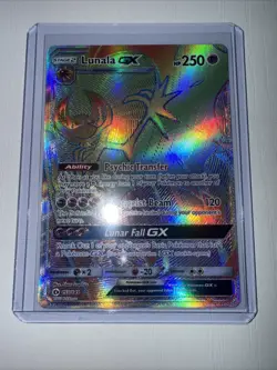 Pokemon TCG Lunala GX Full Art Ultra Rare Card Sun & Moon Base Set Lot 2 2017 - Image 4