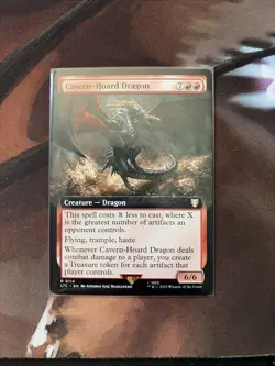 MTG Cavern-Hoard Dragon LTC Rare Borderless Reg EN (NM) - Image 1