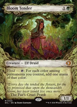 Bloom Tender (324) Borderless Fabled Showcase Lorwyn Eclipsed ECL MTG Magic - Image 1