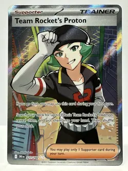 Pokemon TCG Team Roket's Proton 227/182 Destined Rivals Full Art - Image 1