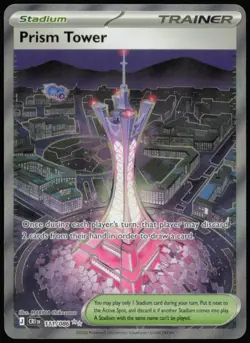 Prism Tower 111/086 Ultra Rare Chaos Rising Pokemon NM - Image 1