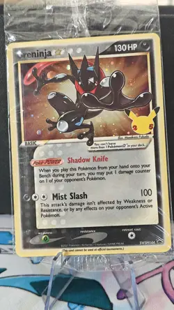 Pokemon TCG - Greninja Gold Star SWSH144 Celebration Promo - Sealed - Image 1