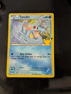 POKEMON -- TOTODILE 018/025 MCDONALD'S 25TH ANNIVERSARY PROMOS HOLO PROMO -- LP - Image 1