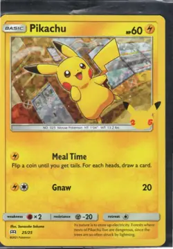 POKEMON -- PIKACHU 025/025 MCDONALD'S 25TH ANNIVERSARY PROMOS HOLO PROMO -- NM - Image 1