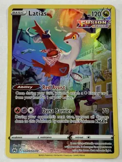 Pokemon TCG Latias Ultra Rare GG20/GG70 Crown Zenith GG Full Art Holo EN - Image 1