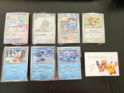 Pokemon TGC 2025 Holiday Advent Calendar Snowflake Stamped 7 Promos Complete Set - Image 1