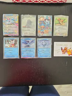 Pokemon TGC 2025 Holiday Advent Calendar Snowflake Stamped 7 Promos Complete Set - Image 2