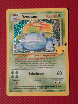 Pokemon - Venusaur - 15/102 25th Reprint - Celebrations Classic Collection LP - Image 1
