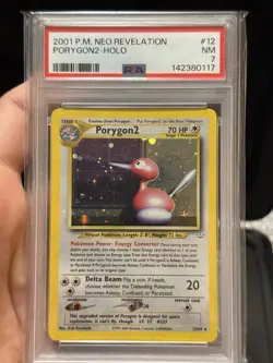 2001 Pokemon Neo Revelation #12 Porygon2 Holo PSA 7 - Image 1
