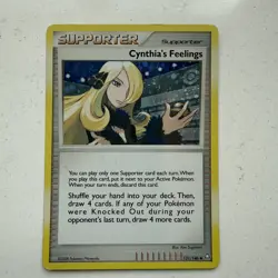 Pokemon Cynthia's Feelings 131/146 Legends Awakened Supporter Trainer 2008 LP/NM - Image 1