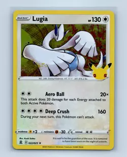 Pokemon tcg Celebrations Lugia Near Mint or Better - Image 1