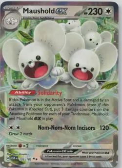 Maushold ex 155/182 Double Rare Paradox Rift Pokemon Near Mint - Image 1