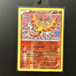 Pokemon TCG Moltres 9/124 2016 Fates Collide Reverse Holo - Image 1