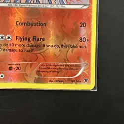 Pokemon TCG Moltres 9/124 2016 Fates Collide Reverse Holo - Image 4
