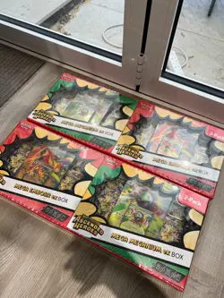 Pokemon Ascended Heroes Mega Emboar & Meganium EXBox X2 TwoPack Factory Sealed - Image 2