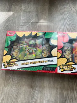 Pokemon Ascended Heroes Mega Emboar & Meganium EXBox X2 TwoPack Factory Sealed - Image 4