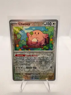Chansey 113/165 Rare 151 Pokemon Reverse Holo Near Mint - Image 1