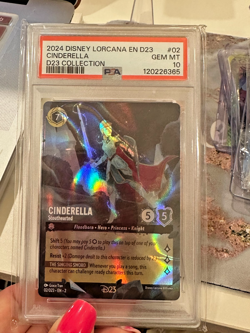 Disney Lorcana D23 Collection Promo Cinderella EN 2 PSA 10 - Image 1