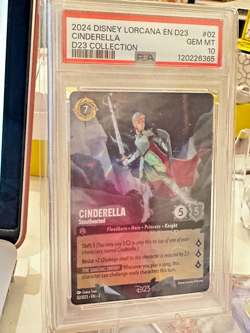 Disney Lorcana D23 Collection Promo Cinderella EN 2 PSA 10 - Image 3