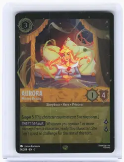 2025 Disney Lorcana—Aurora - Waking Beauty #14 Archazia's Island—Legendary Foil - Image 1