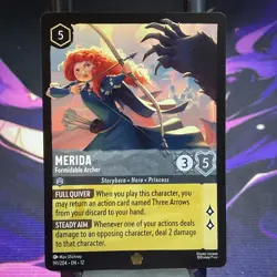 Disney Lorcana Wilds Unknown Merida - Formidable Archer Legendary 191/204 Foil - Image 5