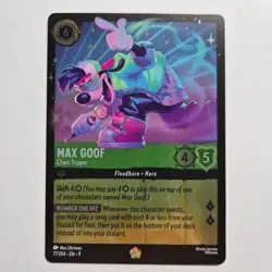 Lorcana: Fabled - Max Goof: Chart Topper 77/204 Legendary Cold Foil - Image 1