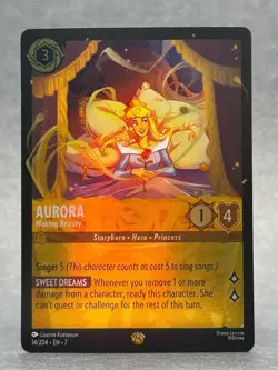 Disney Lorcana - 14/204 Aurora Waking Beauty Archazia's Island Legendary Foil NM - Image 1