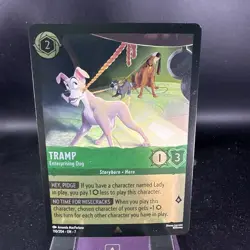 Disney Lorcana Tramp Enterprising Dog Archazia's Island 110/204 (Foil) N/M - Image 3