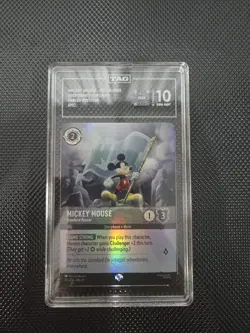 2025 Disney Lorcana Mickey Mouse Standard Bearer Tag 10 Epic Foil POP 2 - Image 1