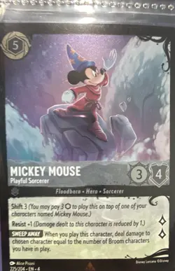 Disney Lorcana Mickey Mouse - Playful Sorcerer 187/204 Ursula's Return - Image 1
