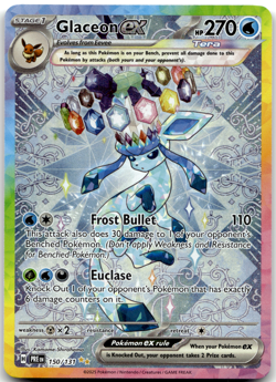 Glaceon ex 150/131 SV: Prismatic Evolutions Pokemon Card NM - Image 1