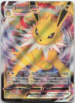Jolteon VMAX 051/203 SWSH07: Evolving Skies Pokemon Card NM - Image 1