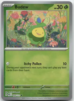 Budew Master Ball 004/131 SV: Prismatic Evolutions Pokemon Card NM - Image 1