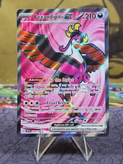 Pokemon TCG Fezandipiti ex 084/064 Shrouded Fable Ultra Rare Holo Card NM - Image 1