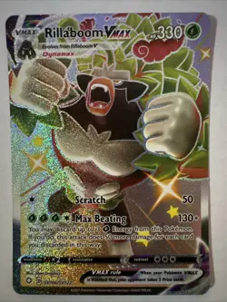 Rillaboom VMAX SV106/SV122 Shining Fates Shiny Vault Pokemon TCG Near Mint - Image 1