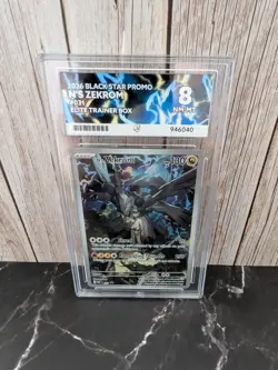 Pokemon N's Zekrom 2026 Black Star Promo Elite Trainer Box Ace Near Mint 8 - Image 1